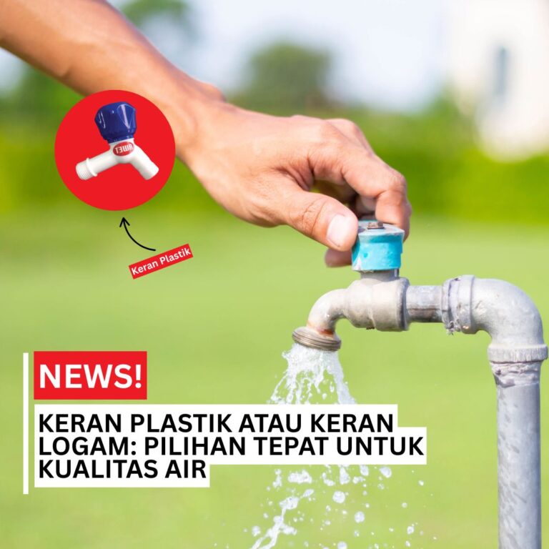 Gambar perbandingan keran plastik awet dan keran logam
